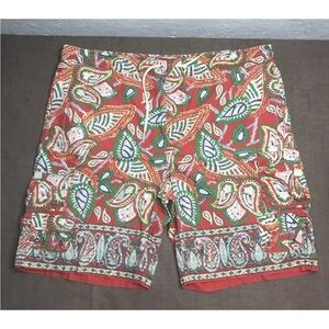 EUC Polo by Ralph Lauren Men's Swim Board Shorts Multicolor Paisley Size XL